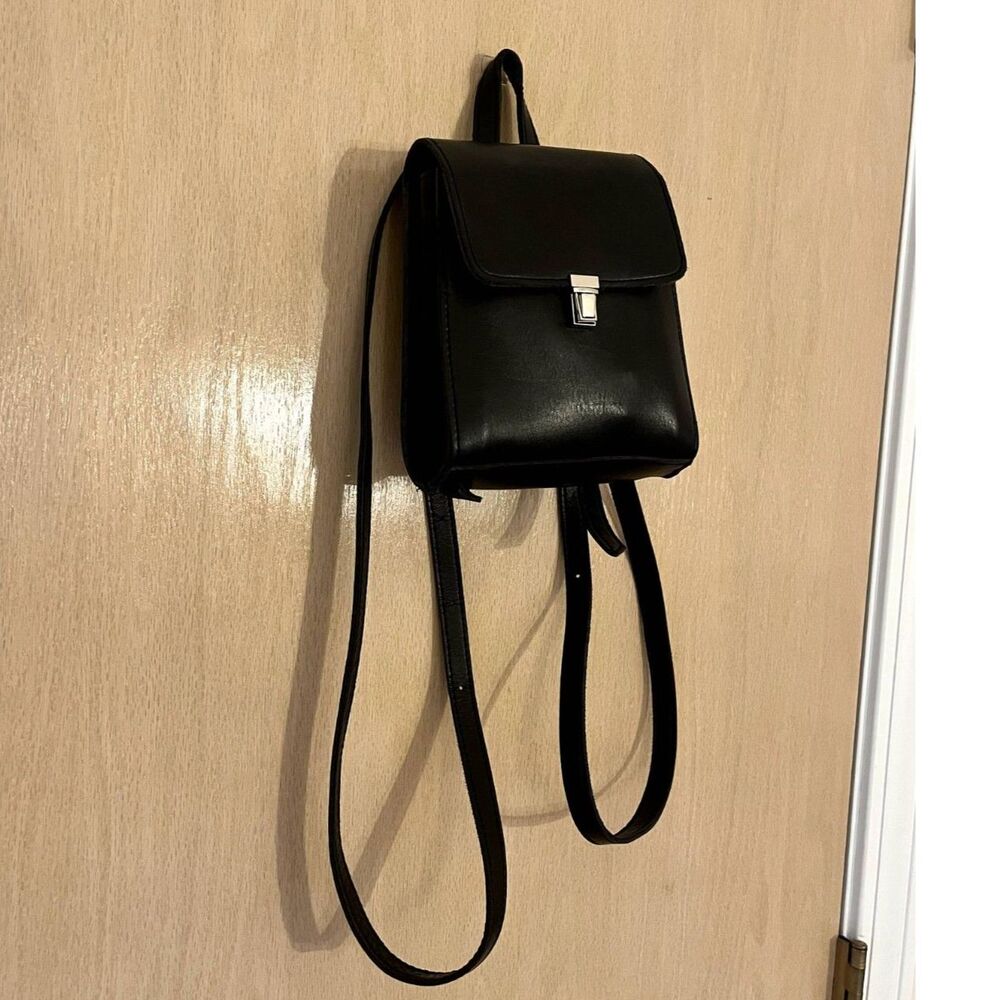 Brandy Melville Faux-Leather Mini Backpack